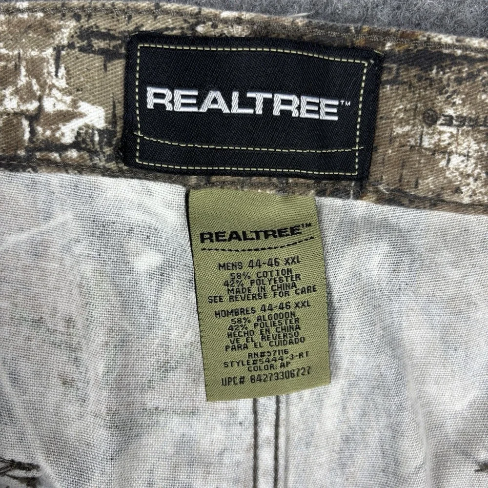Realtree Camo Pants Mens 44x32 Cargo Outdoors Tactical Woodland Adjustable Hems‎